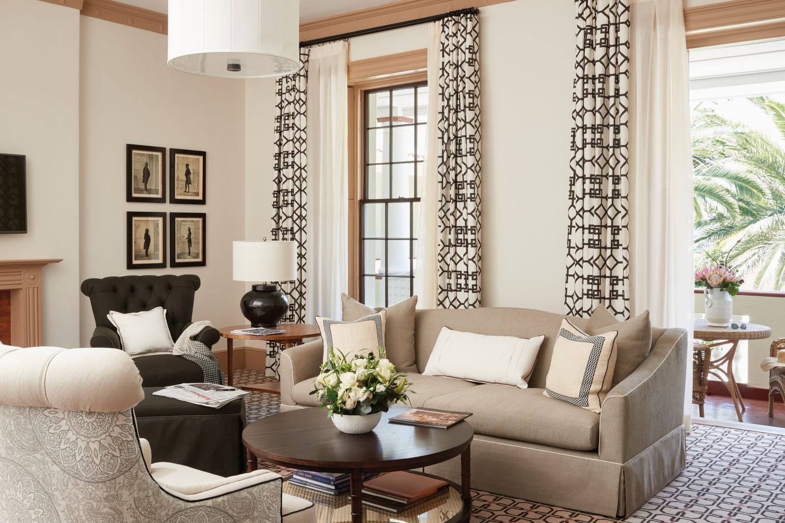 Sitting room at Belmond Mount Nelson in South Africa 