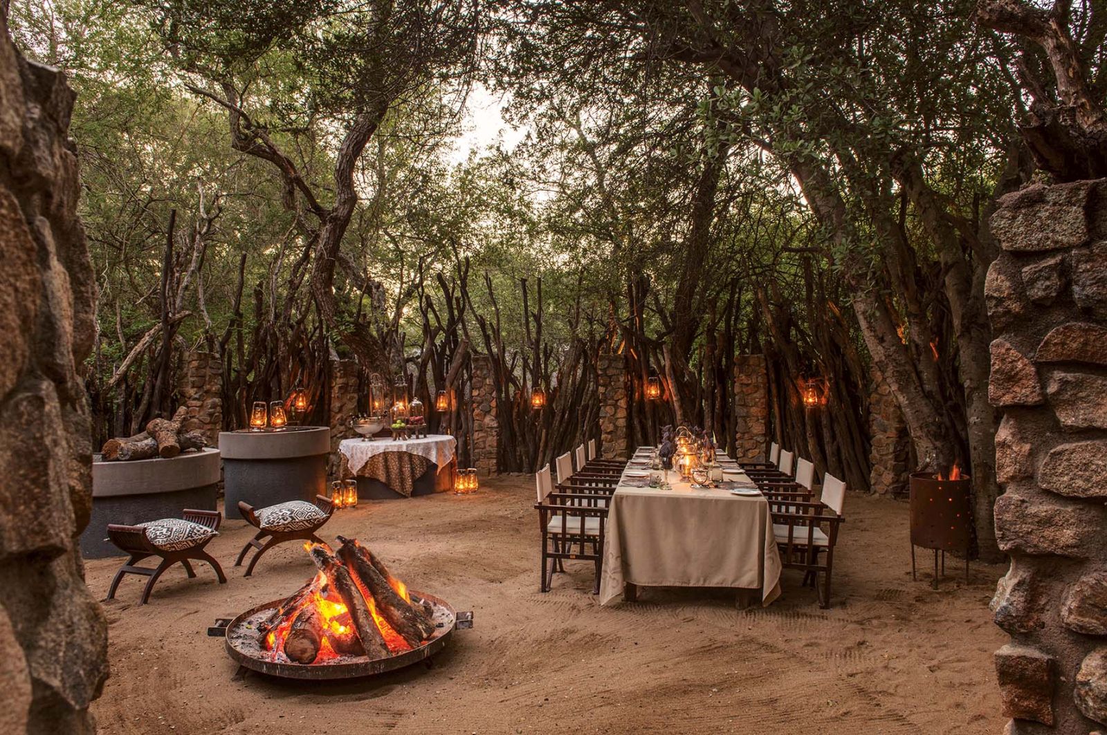 Campfire at Dulini in South Africa 