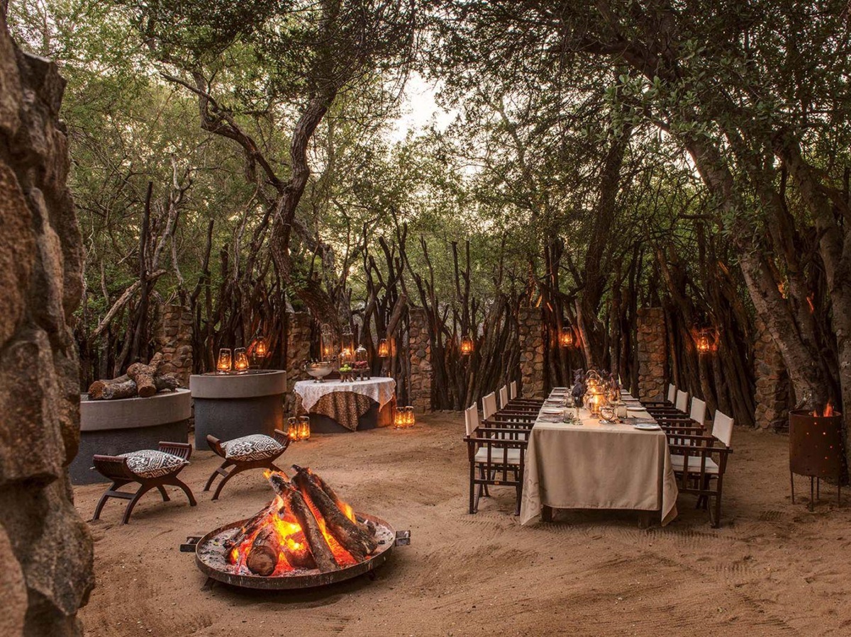 Campfire at Dulini in South Africa
