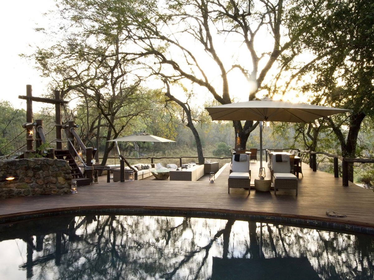 Deck with pool at Dulini in South Africa