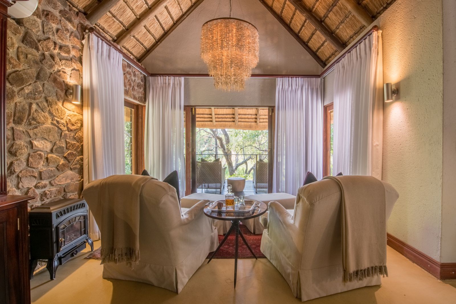 Sitting area at Dulini in South Africa 