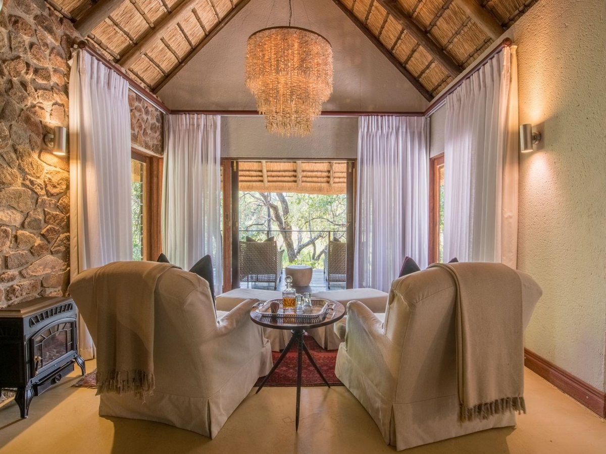Sitting area at Dulini in South Africa