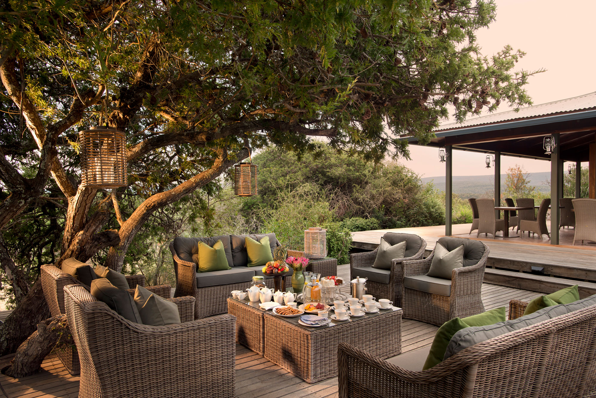 Dining at Ecca Lodge