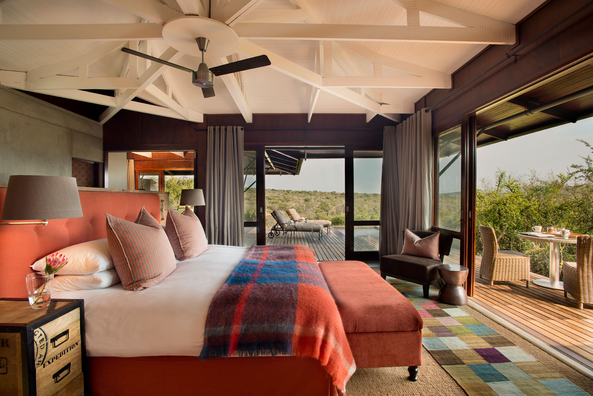 A suite at Ecca Lodge