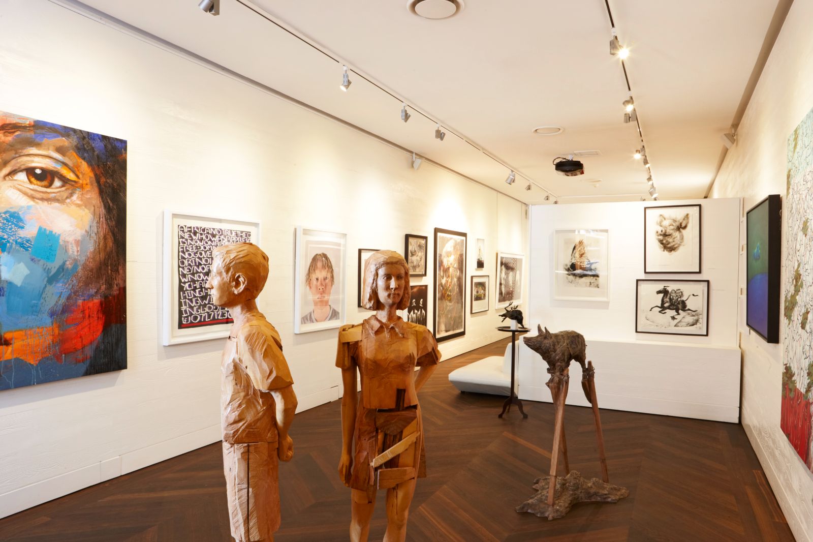 Dedicated art gallery at luxury hotel Ellerman House in Cape Town showcasing local artists