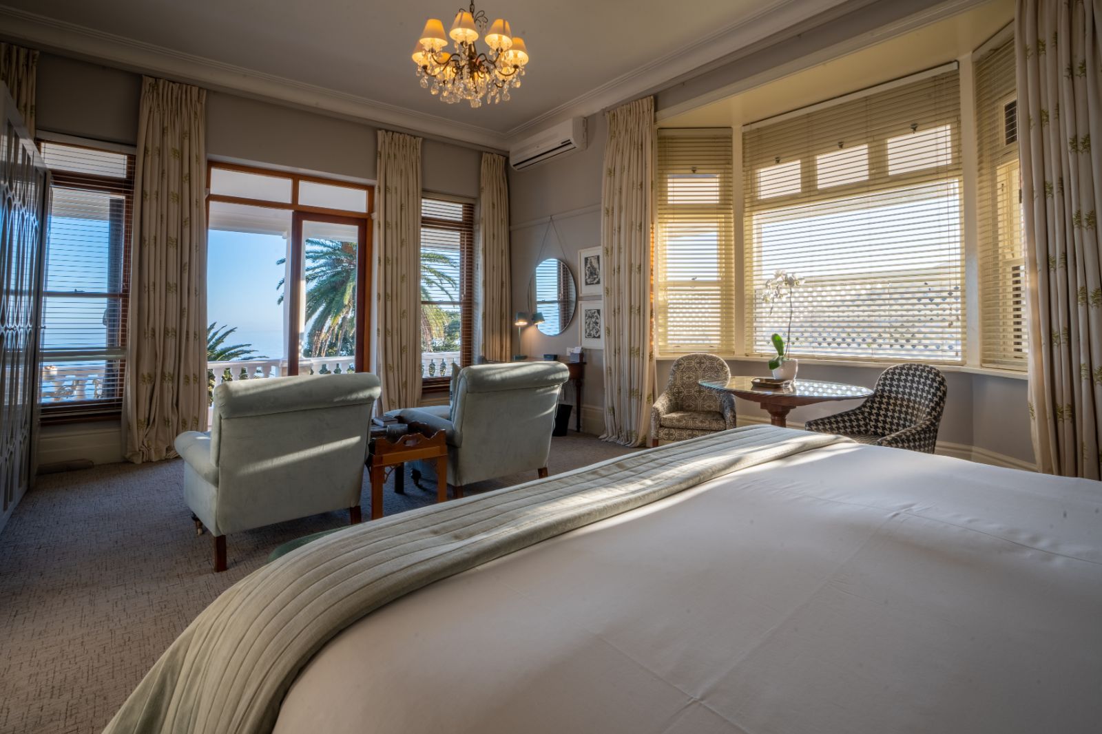 Deluxe House Room with views over the ocean at luxury hotel Ellerman House in Cape Town