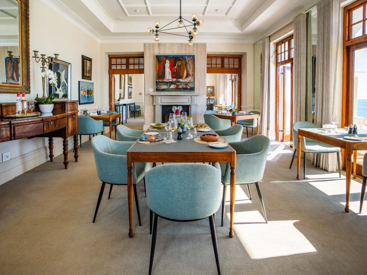 Dining at Ellerman House's indoor restaurant