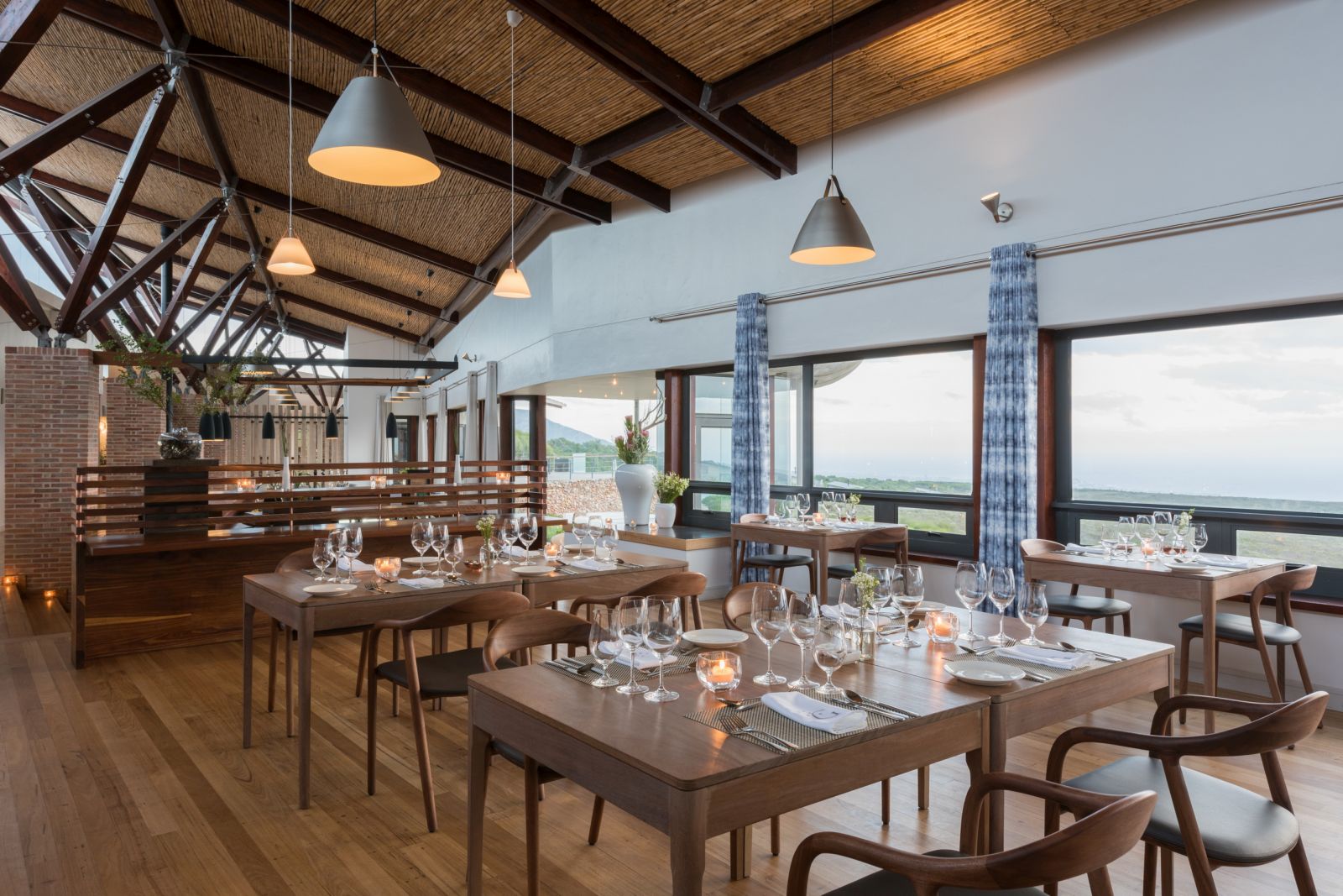 Dining area at Grootbos Forest Lodge in South Africa