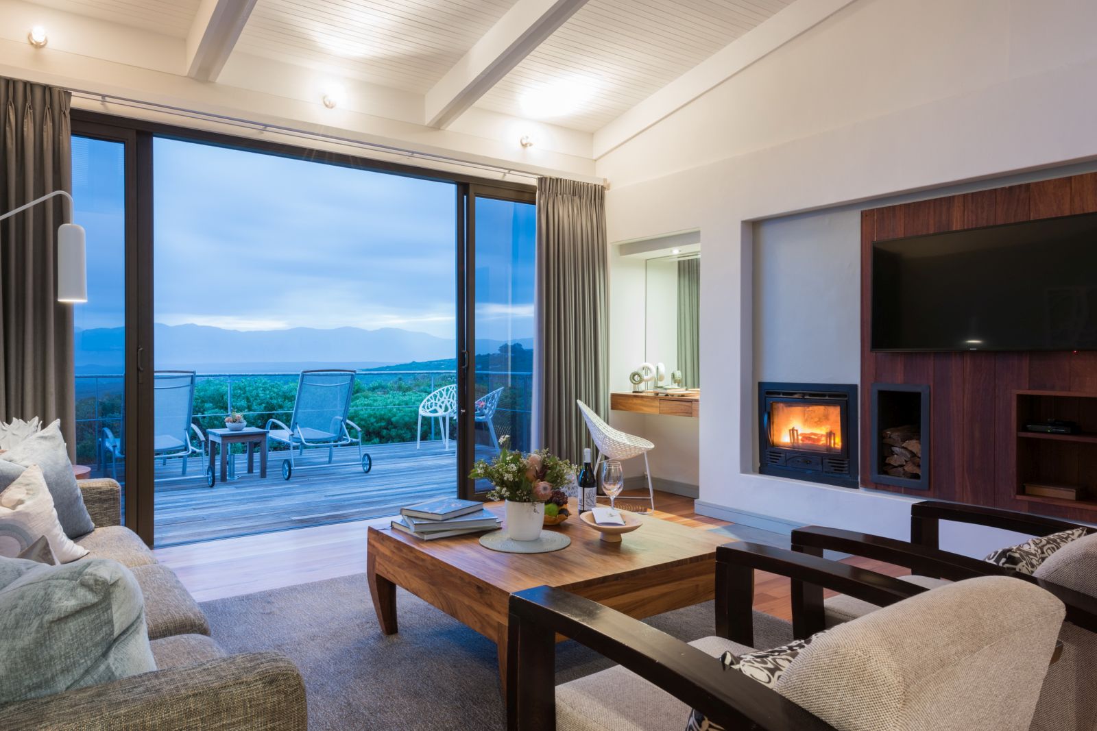 Suite 23 sitting room at Grootbos Forest Lodge in South Africa