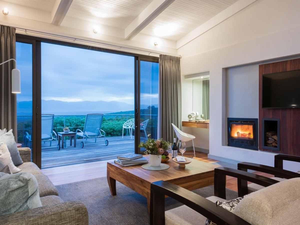 Suite 23 sitting room at Grootbos Forest Lodge in South Africa