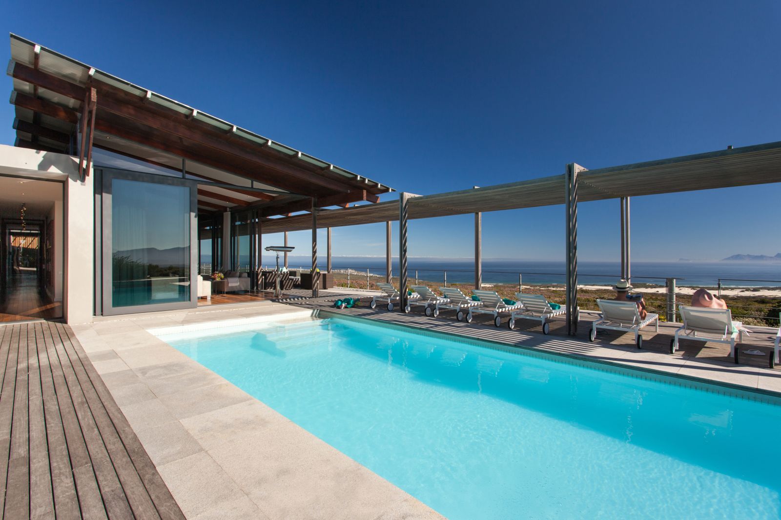 Rooftop pool at Grootbos Private Villas South Africa