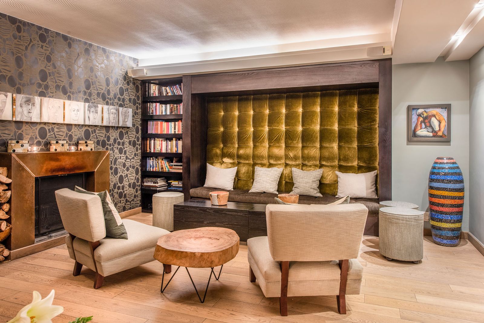 Sitting area at Kensington Place in South Africa 