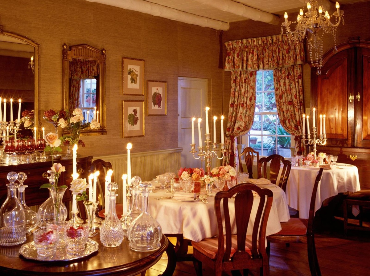 Dining room at Kurland in South Africa