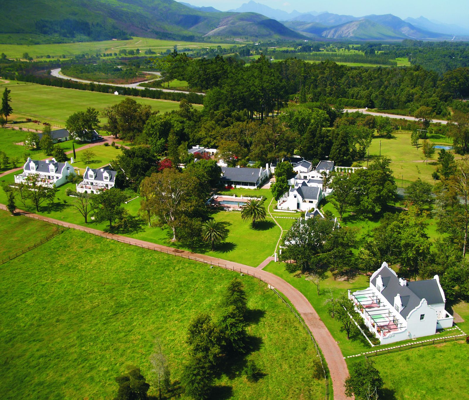 Birds eye view of Kurland in South Africa