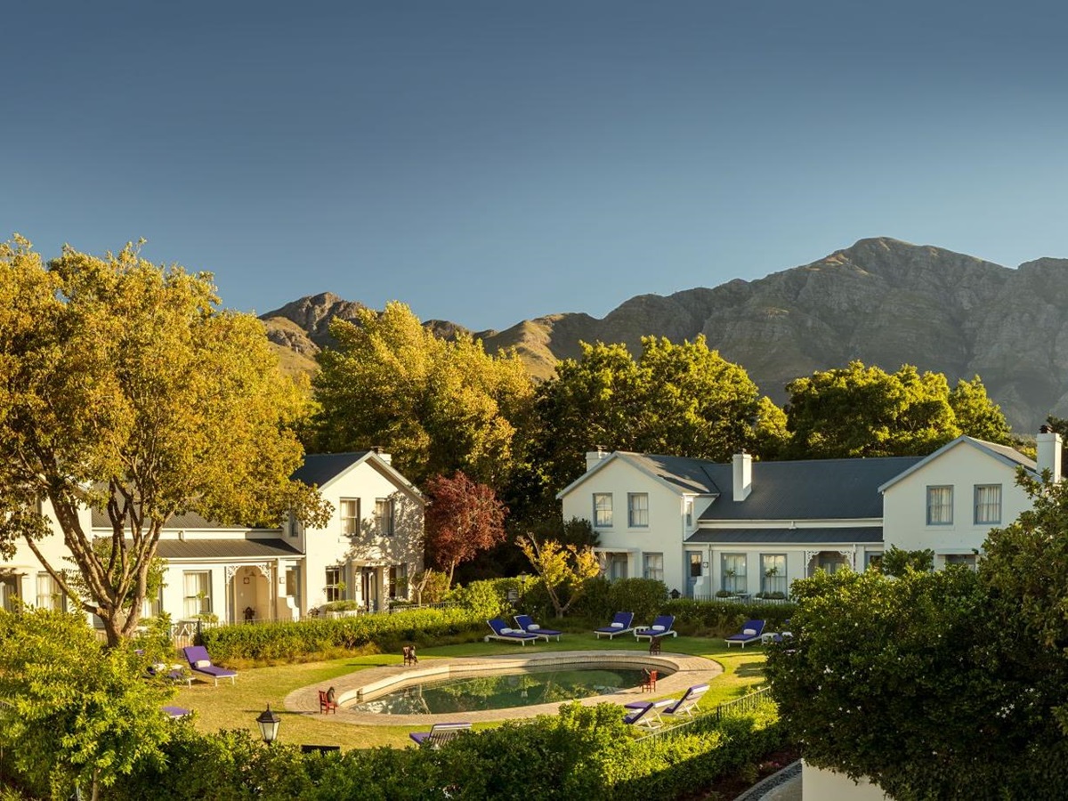 Exterior view of Le Quartier Francais in South Africa