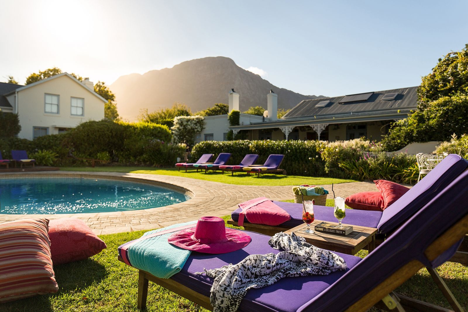 Pool area at Le Quartier Francais in South Africa 