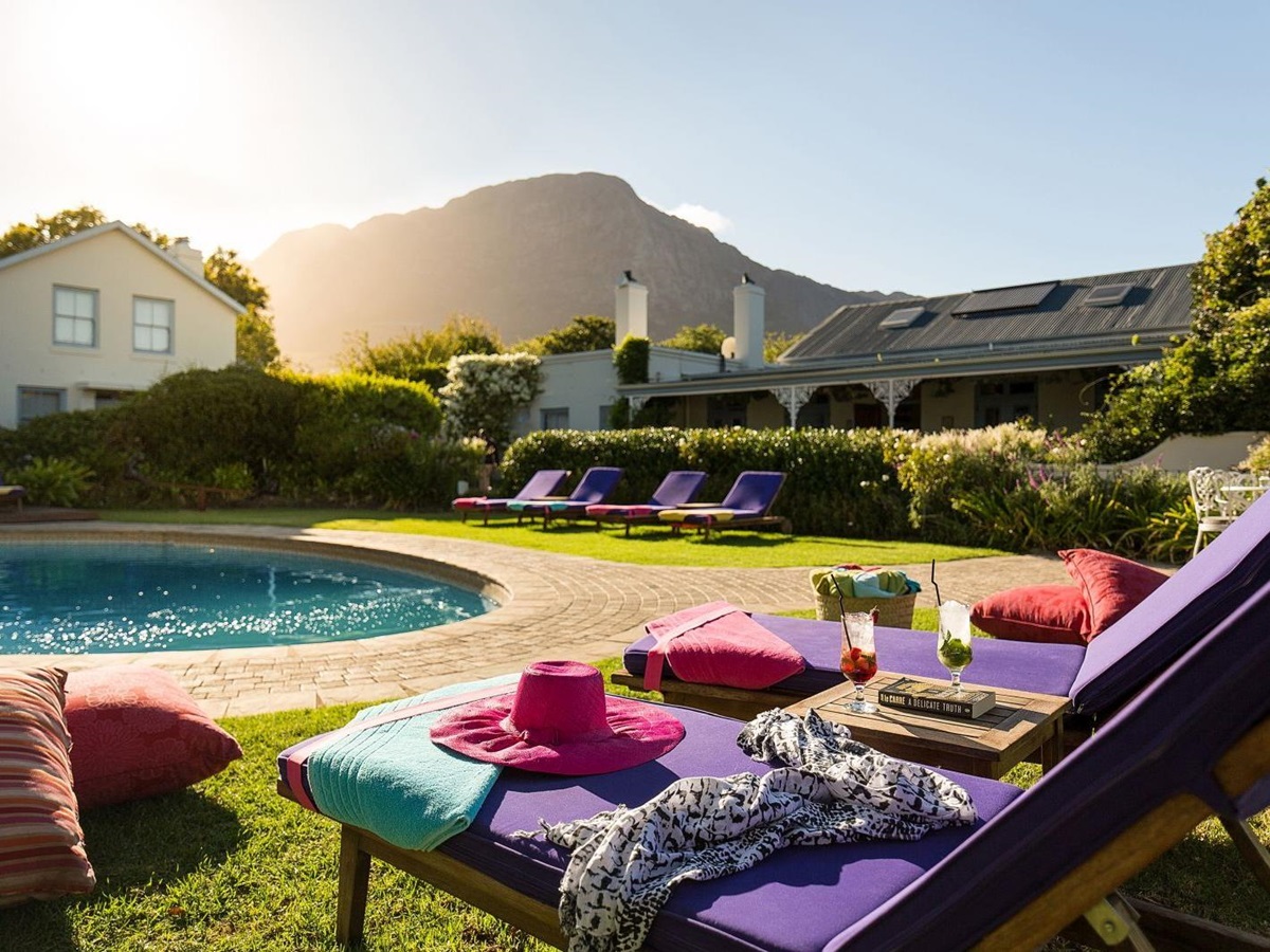 Pool area at Le Quartier Francais in South Africa