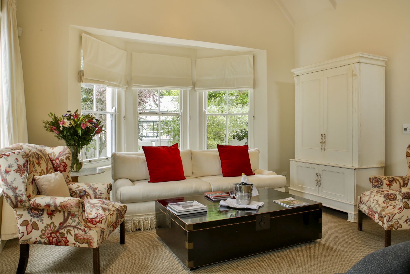 Sitting room at Le Quartier Francais in South Africa 