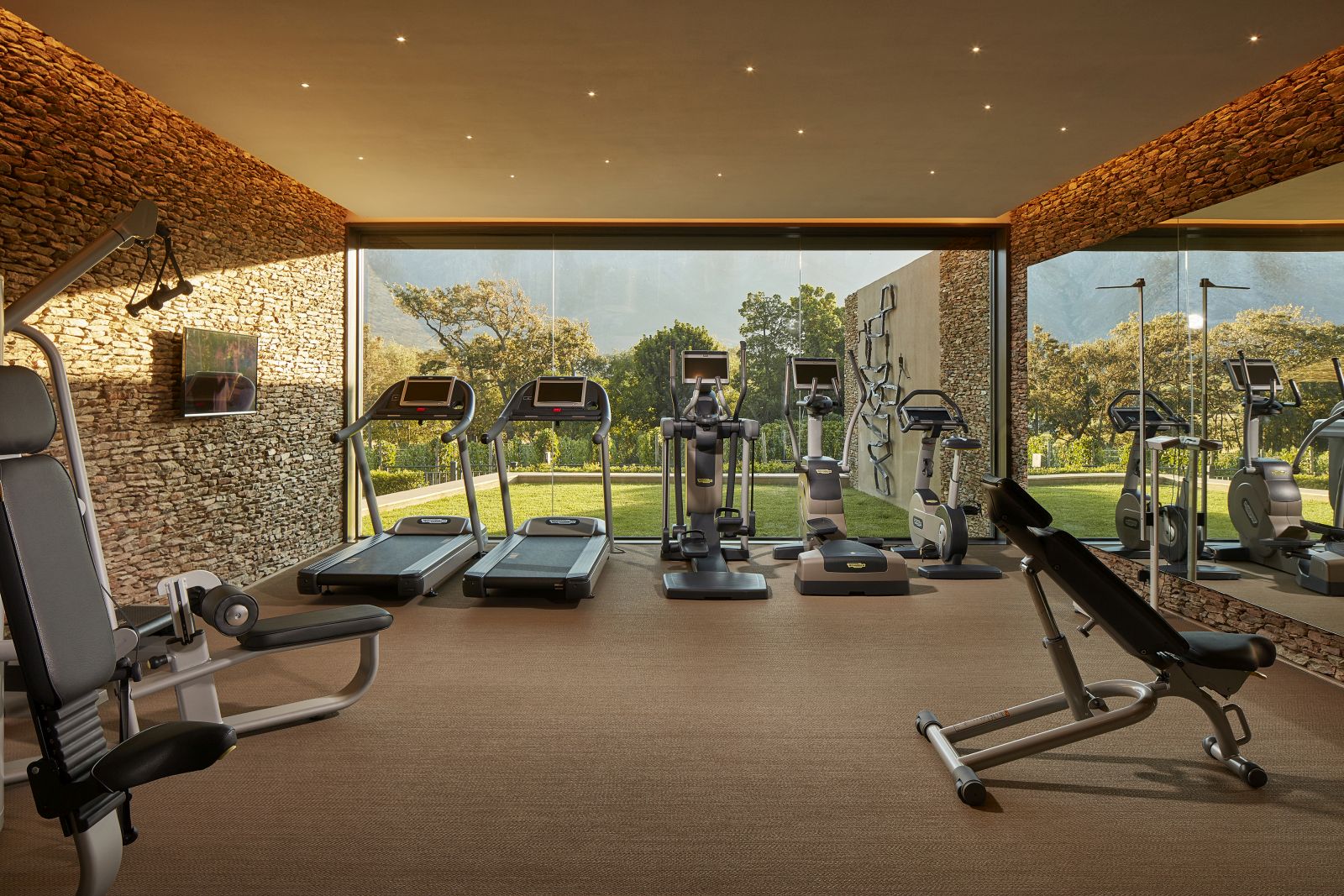 The spa gym at Leeu Estates in South Africa 