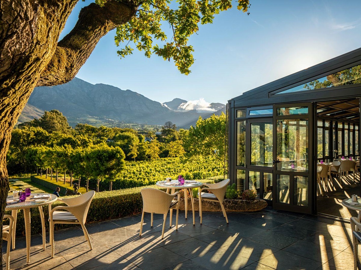 The conservatory at Leeu Estates in South Africa