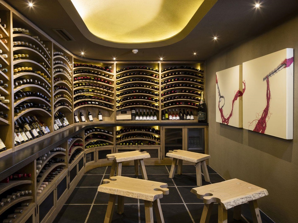 The wine cellar at Leeu Estates in South Africa