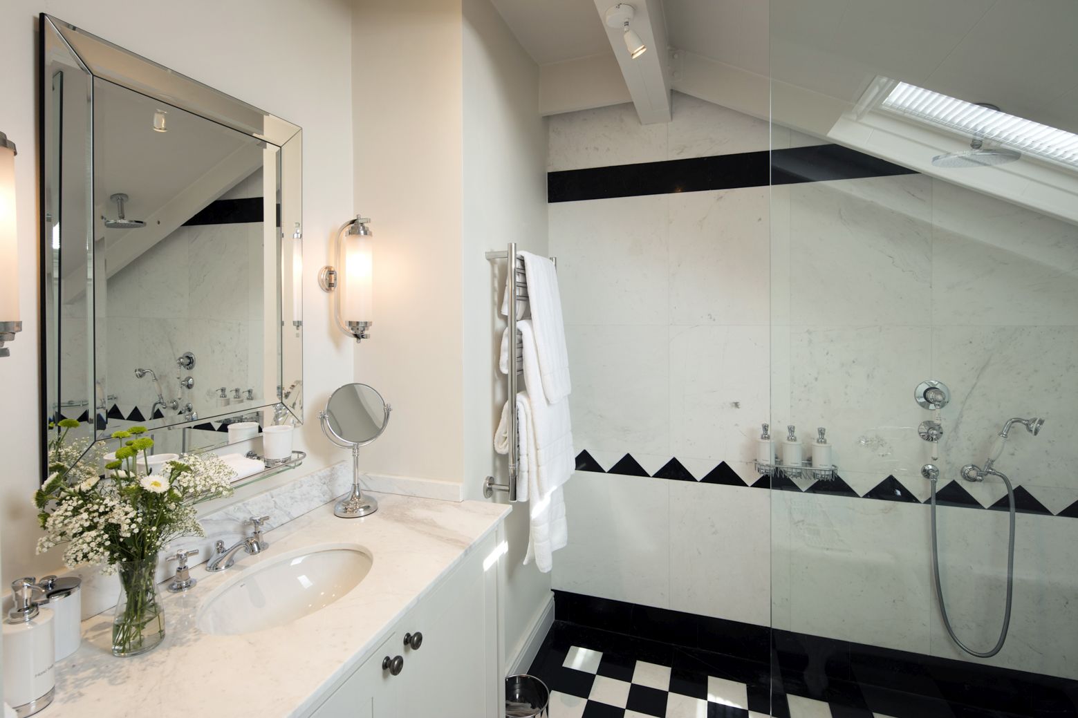 Classic room bathroom at Leeu House in South Africa 