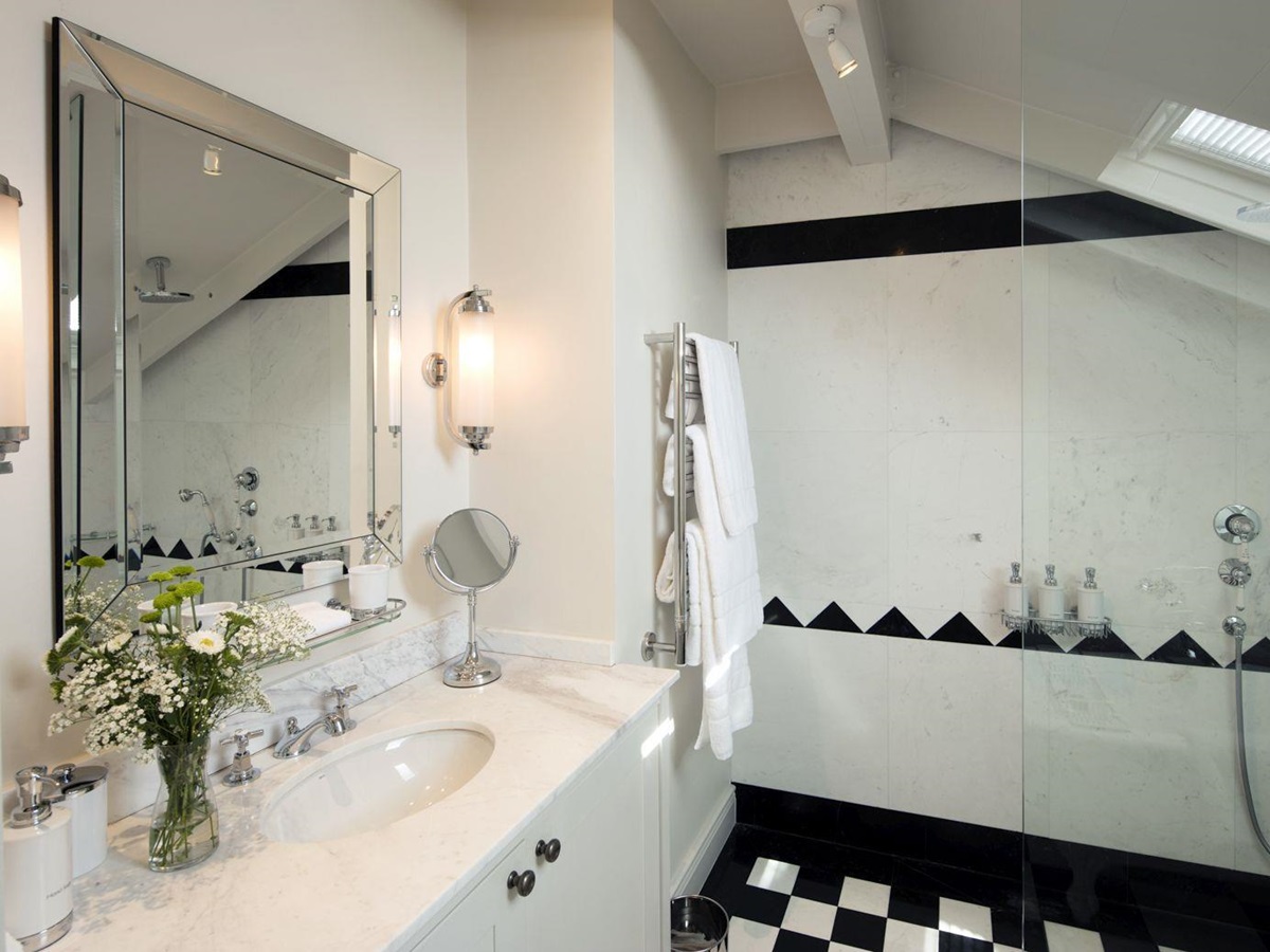 Classic room bathroom at Leeu House in South Africa