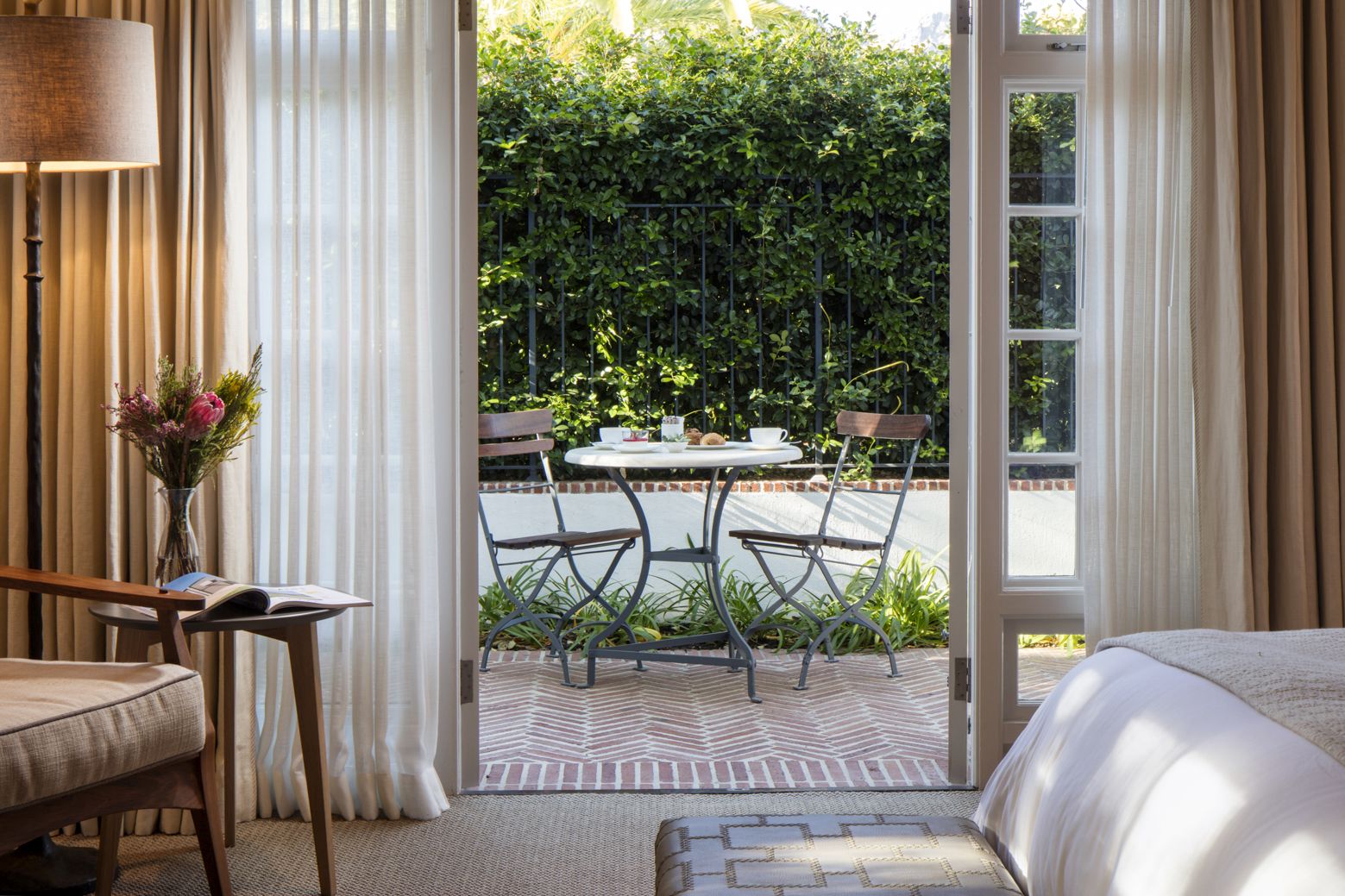 Classic room terrace at Leeu House in South Africa