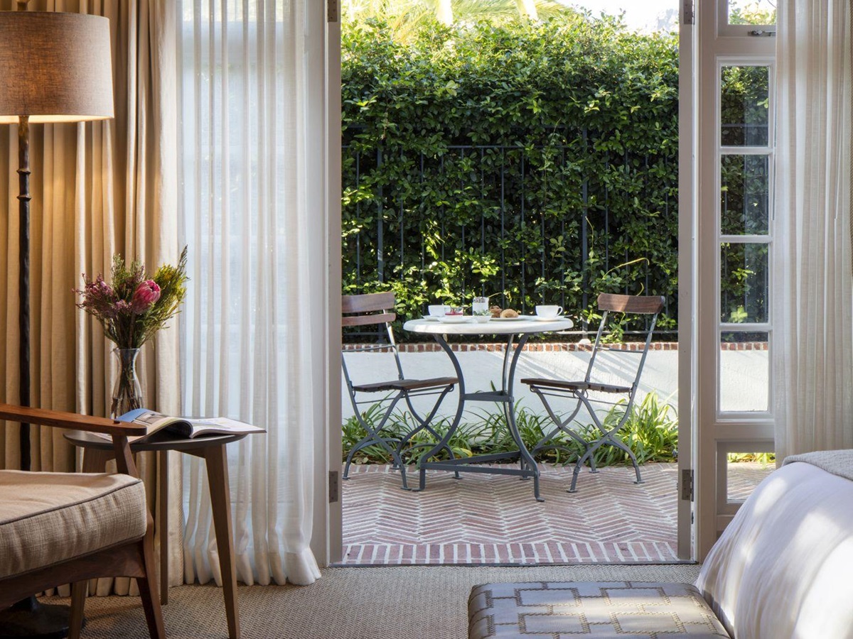 Classic room terrace at Leeu House in South Africa