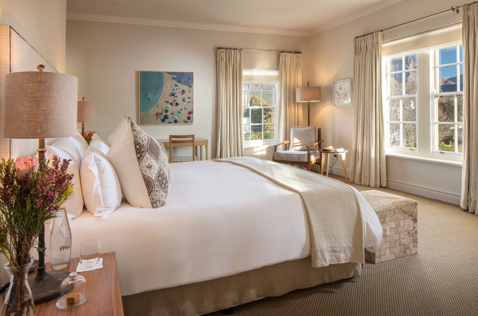 Deluxe bedroom at Leeu House in South Africa