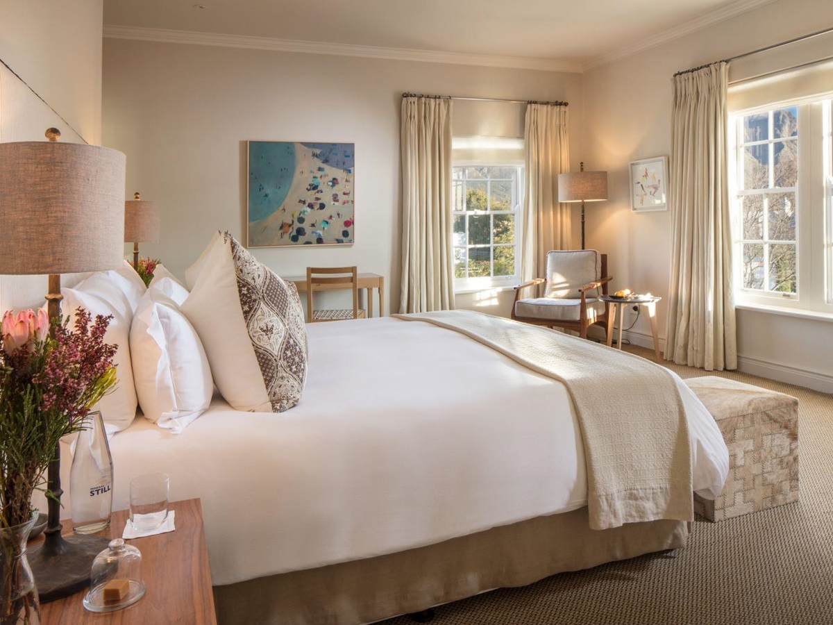 Deluxe bedroom at Leeu House in South Africa