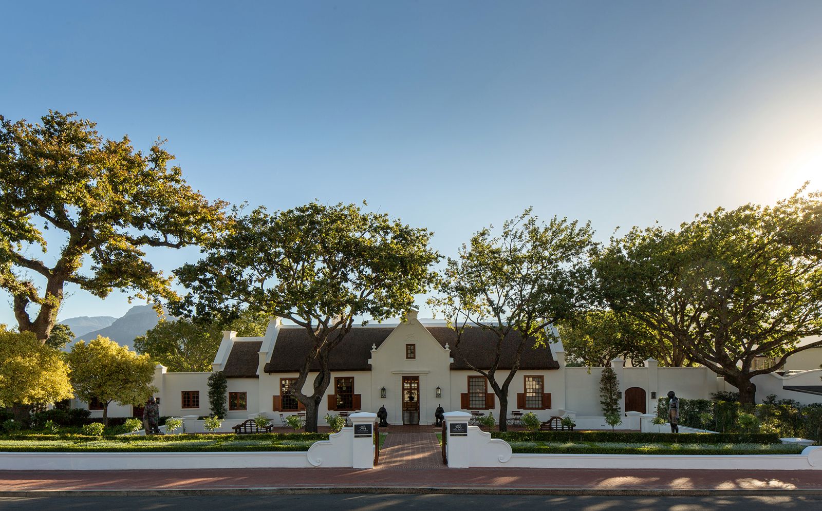 Exterior view of Leeu House in South Africa