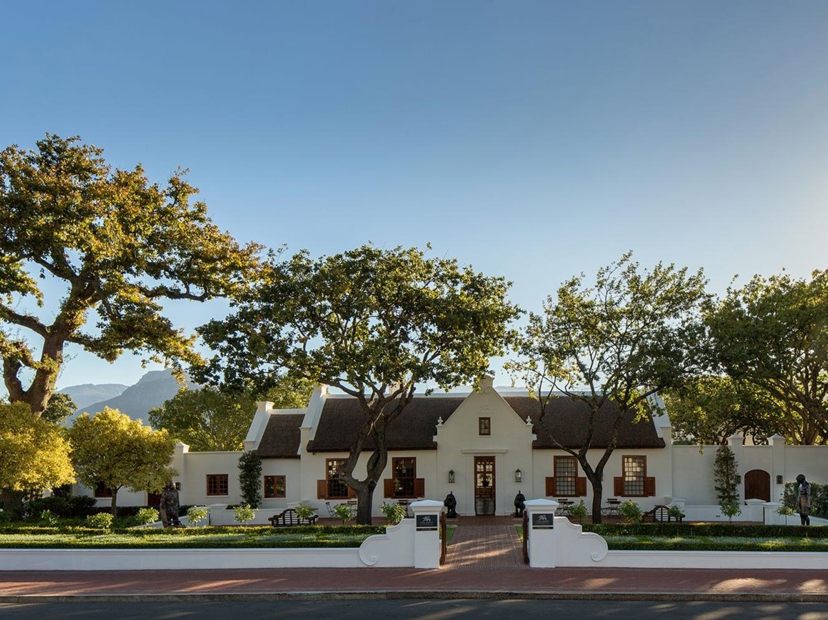 Exterior view of Leeu House in South Africa