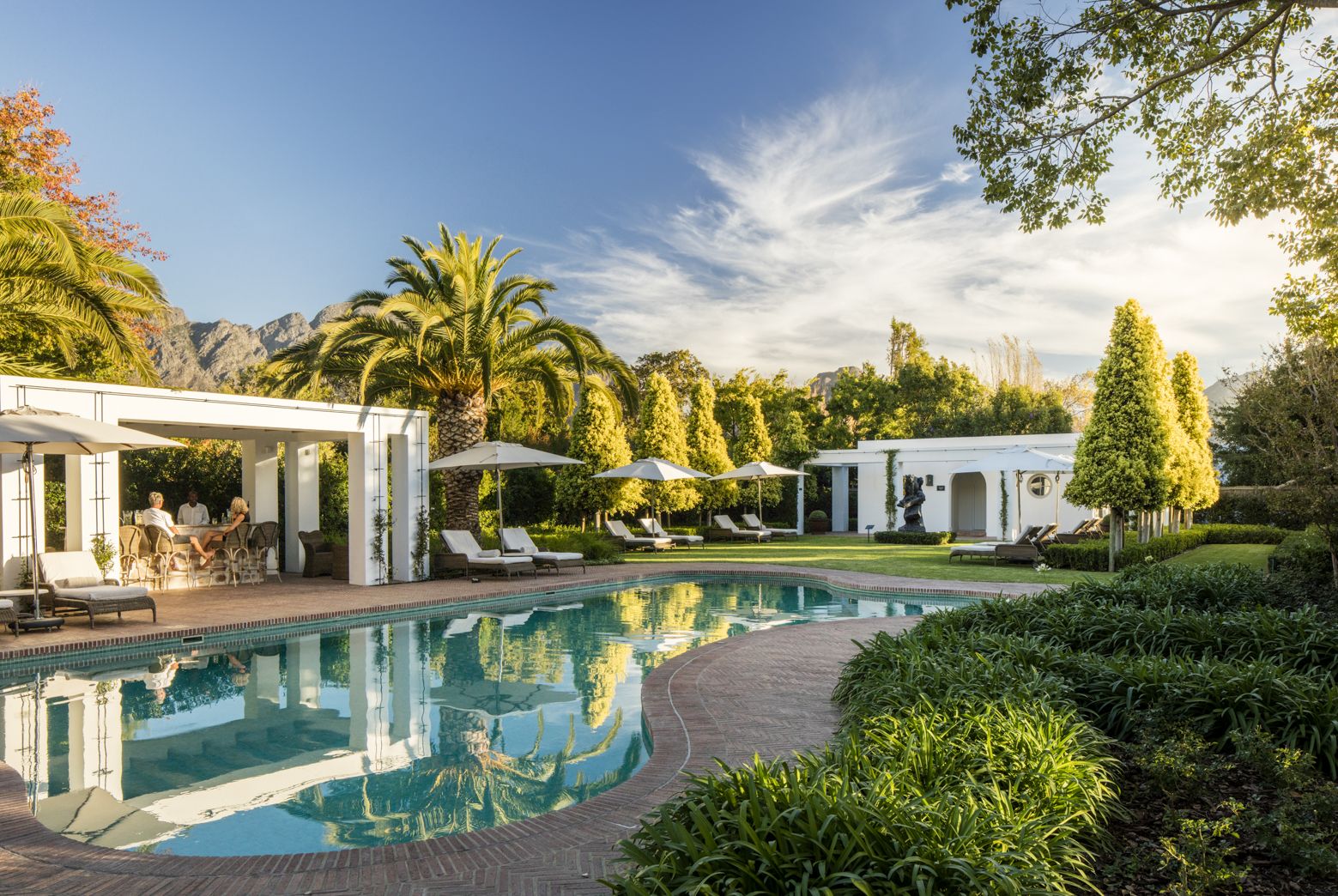 Pool at Leeu House in South Africa
