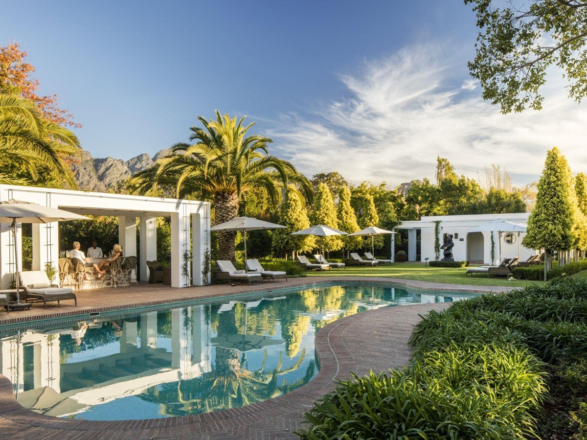 Pool at Leeu House in South Africa