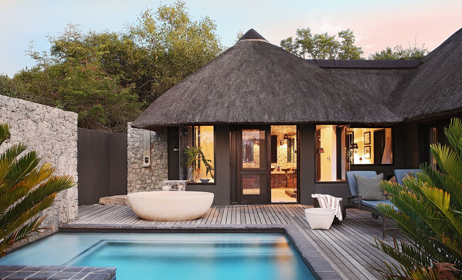Suite pool at Londolozi Granite Suites in South Africa