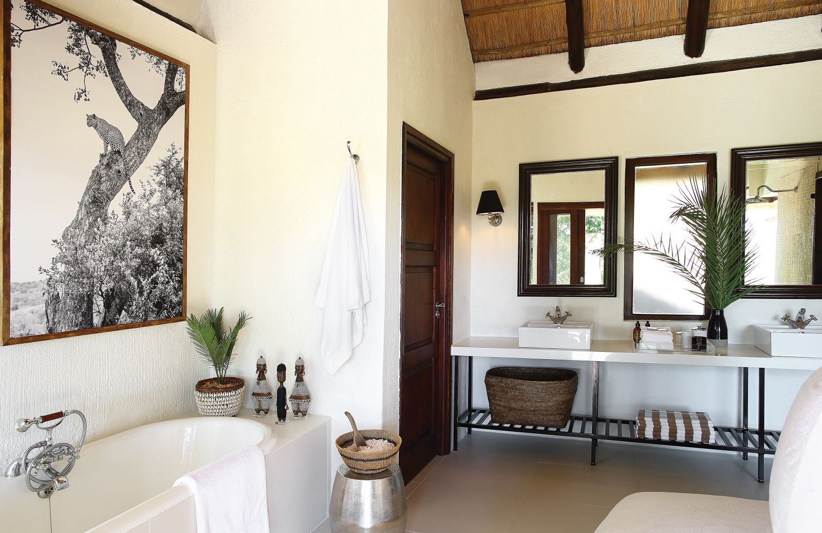 Suite bathroom at Londolozi Tree Camp in South Africa