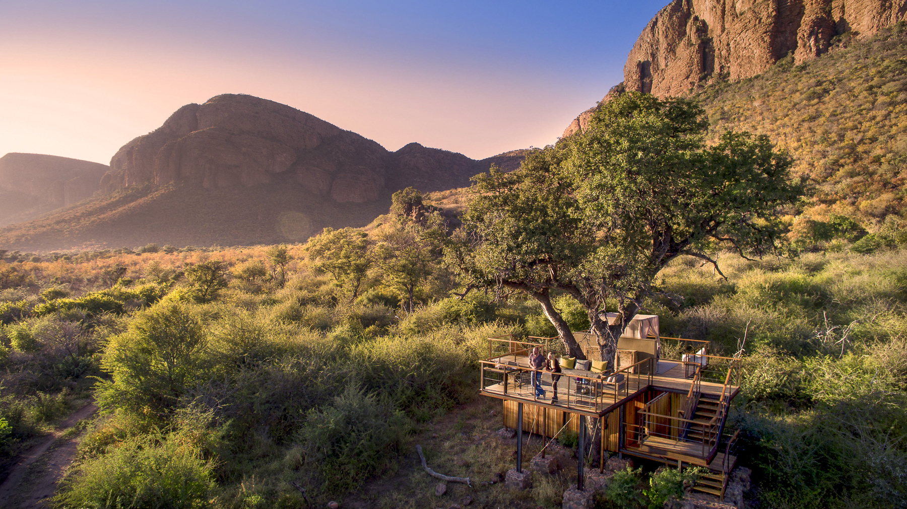 Guest treehouse at Marataba Lodge in South Africa