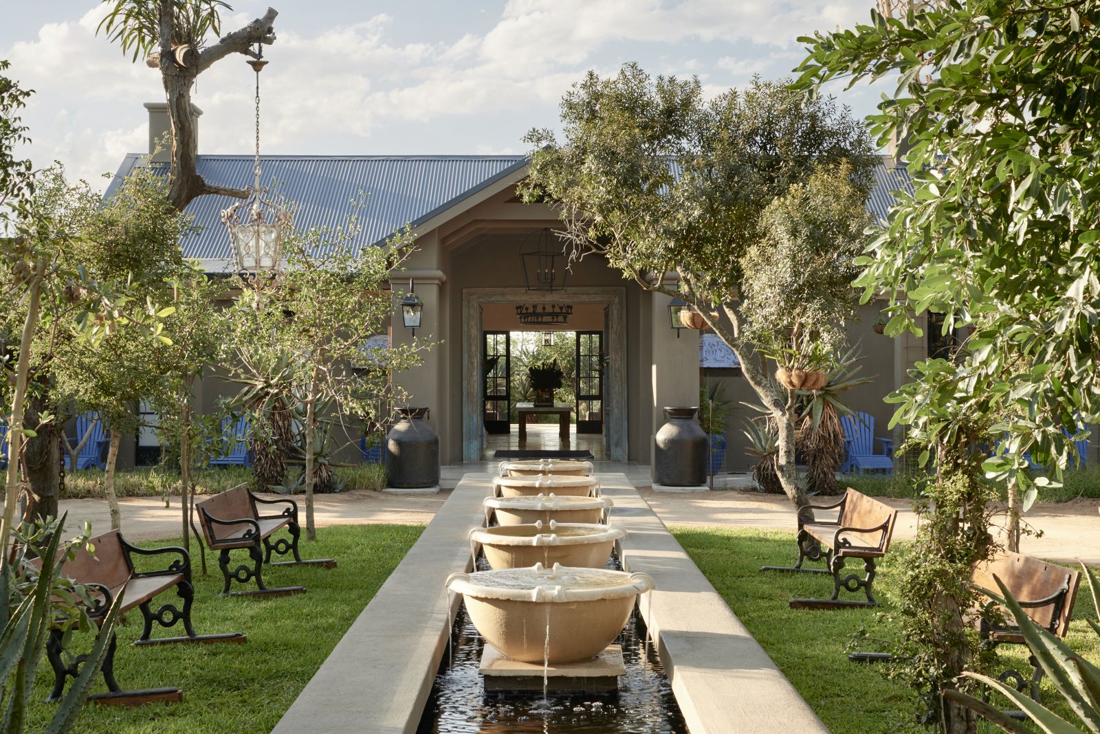 Farmstead entrance at Royal Malewane in South Africa