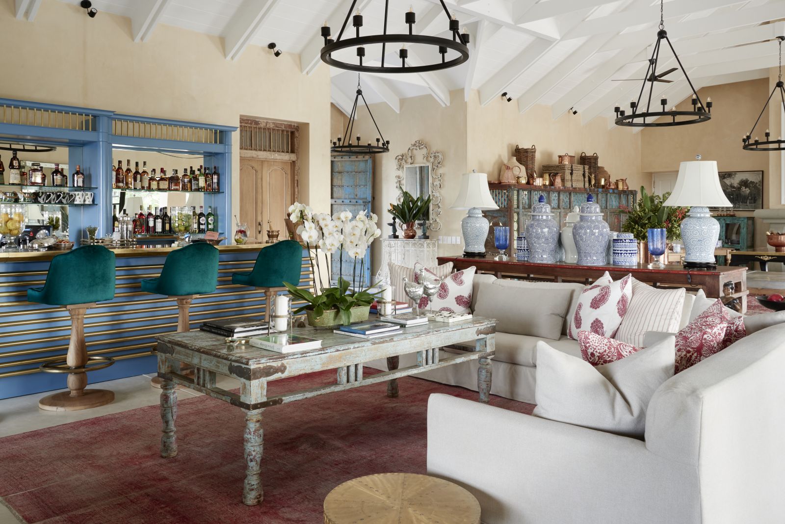 The farmstead main lodge area at Royal Malewane in South Africa