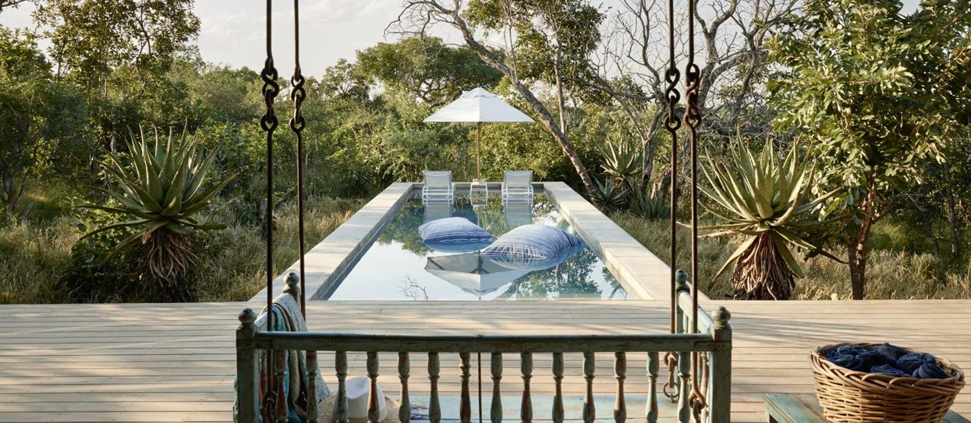 The farmstead pool at Royal Malewane in South Africa