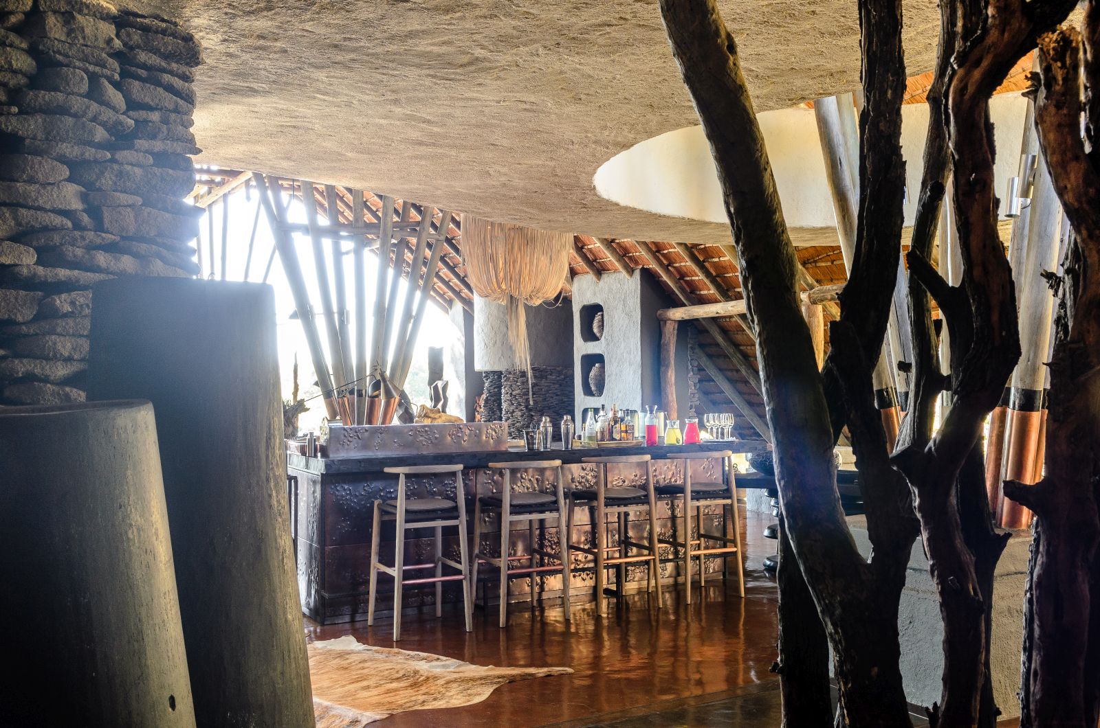 Bar at Singita Boulders Lodge in South Africa