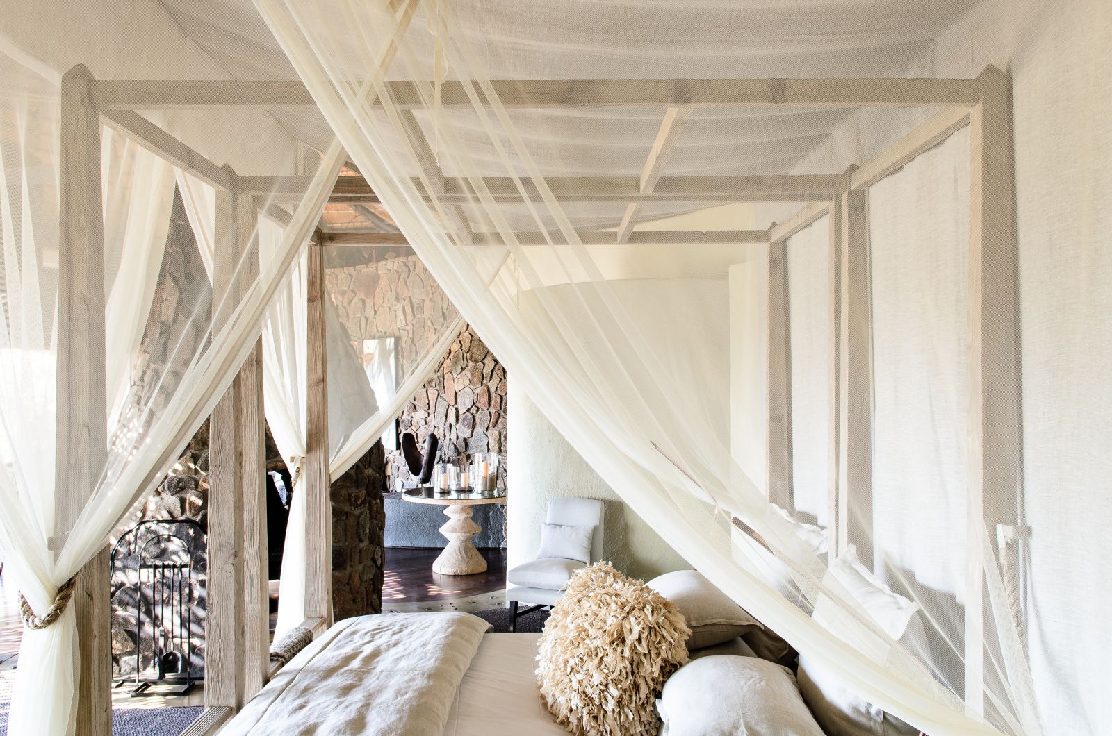 Bedroom at Singita Boulders Lodge in South Africa