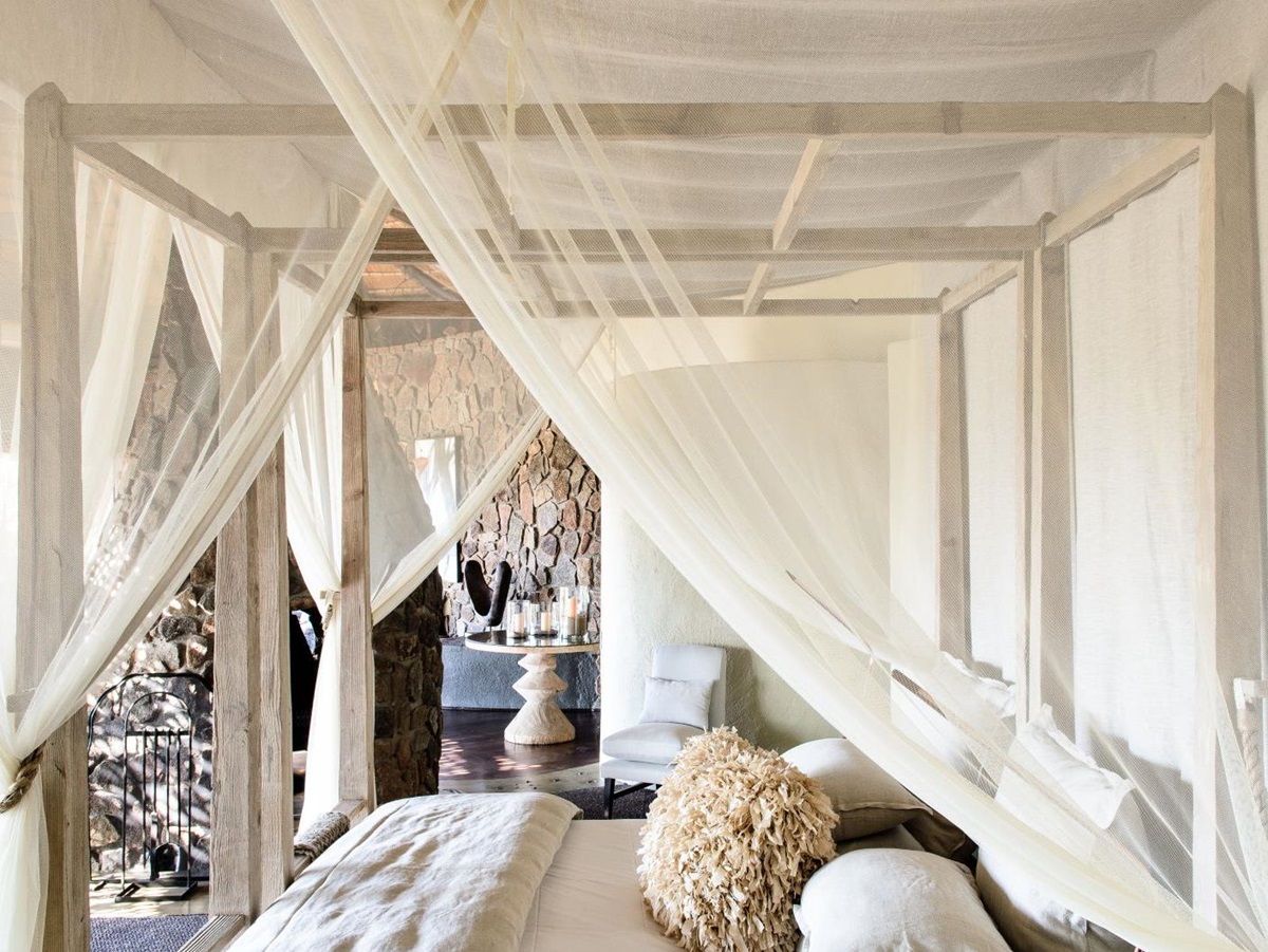 Bedroom at Singita Boulders Lodge in South Africa