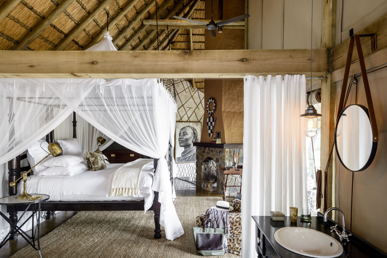 Bedroom at Singita Ebony Lodge in South Africa