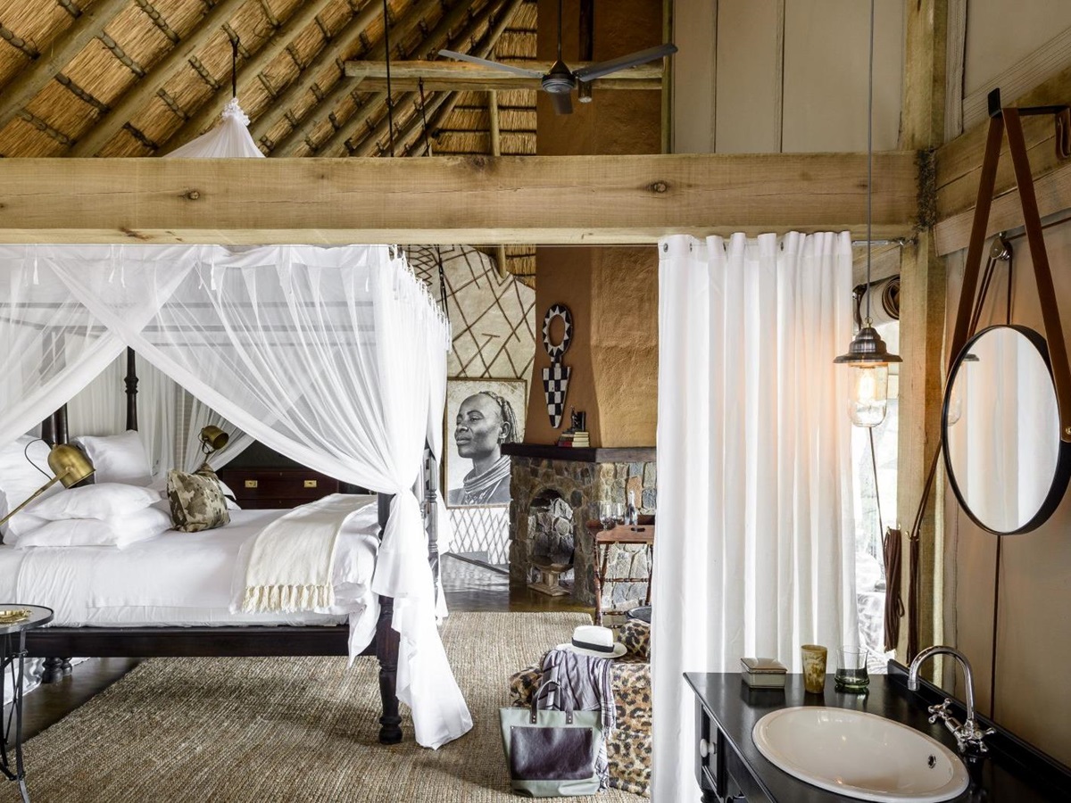 Bedroom at Singita Ebony Lodge in South Africa