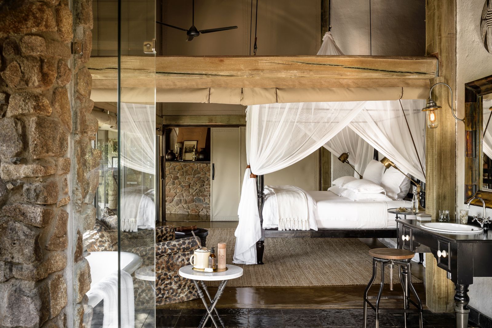 Bedroom at Singita Ebony Lodge in South Africa