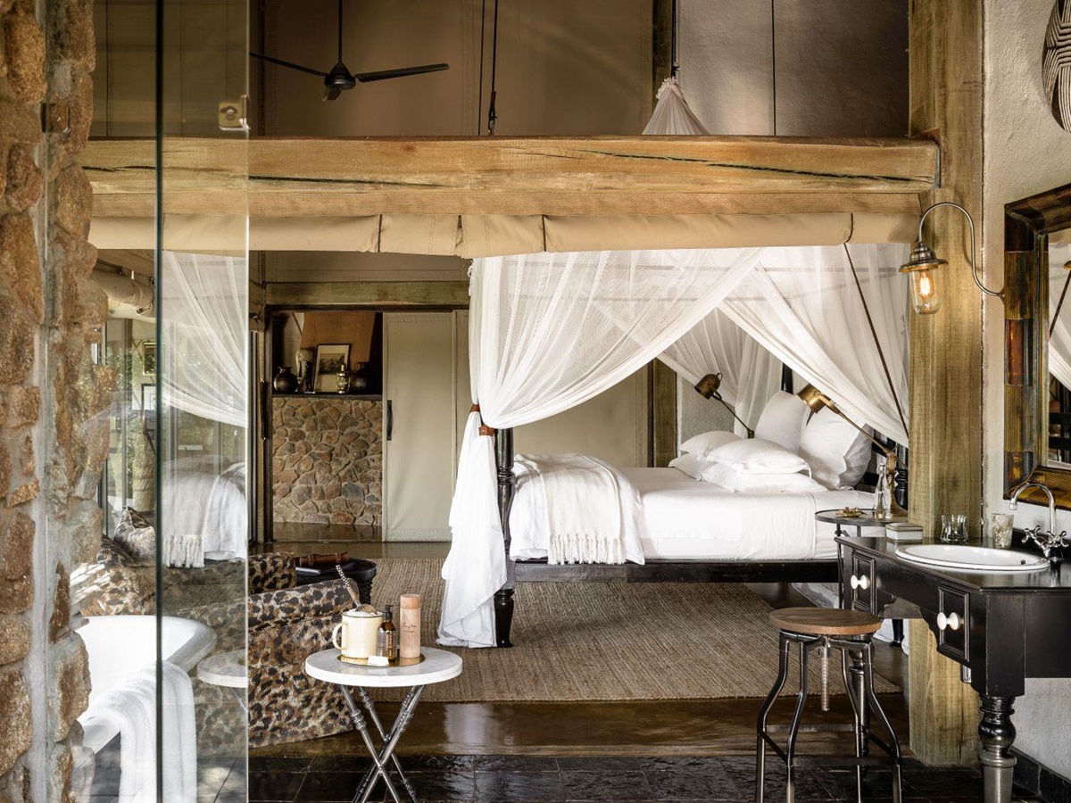 Bedroom at Singita Ebony Lodge in South Africa