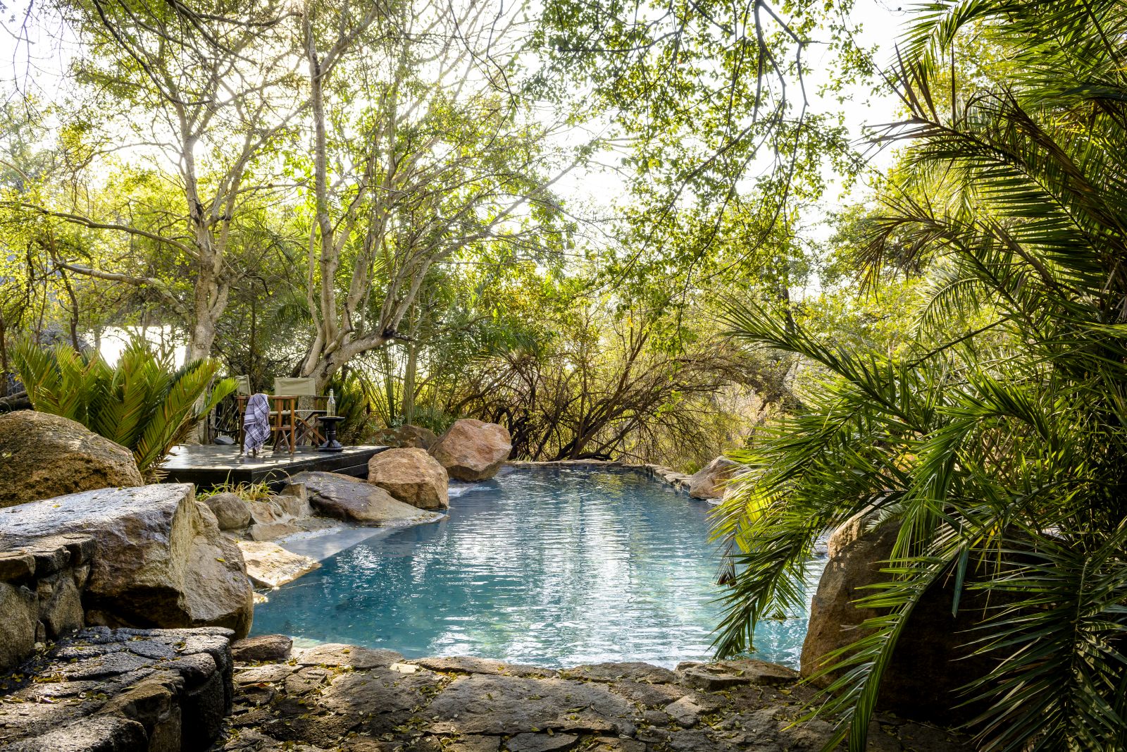 Pool at Singita Ebony Lodge in South Africa