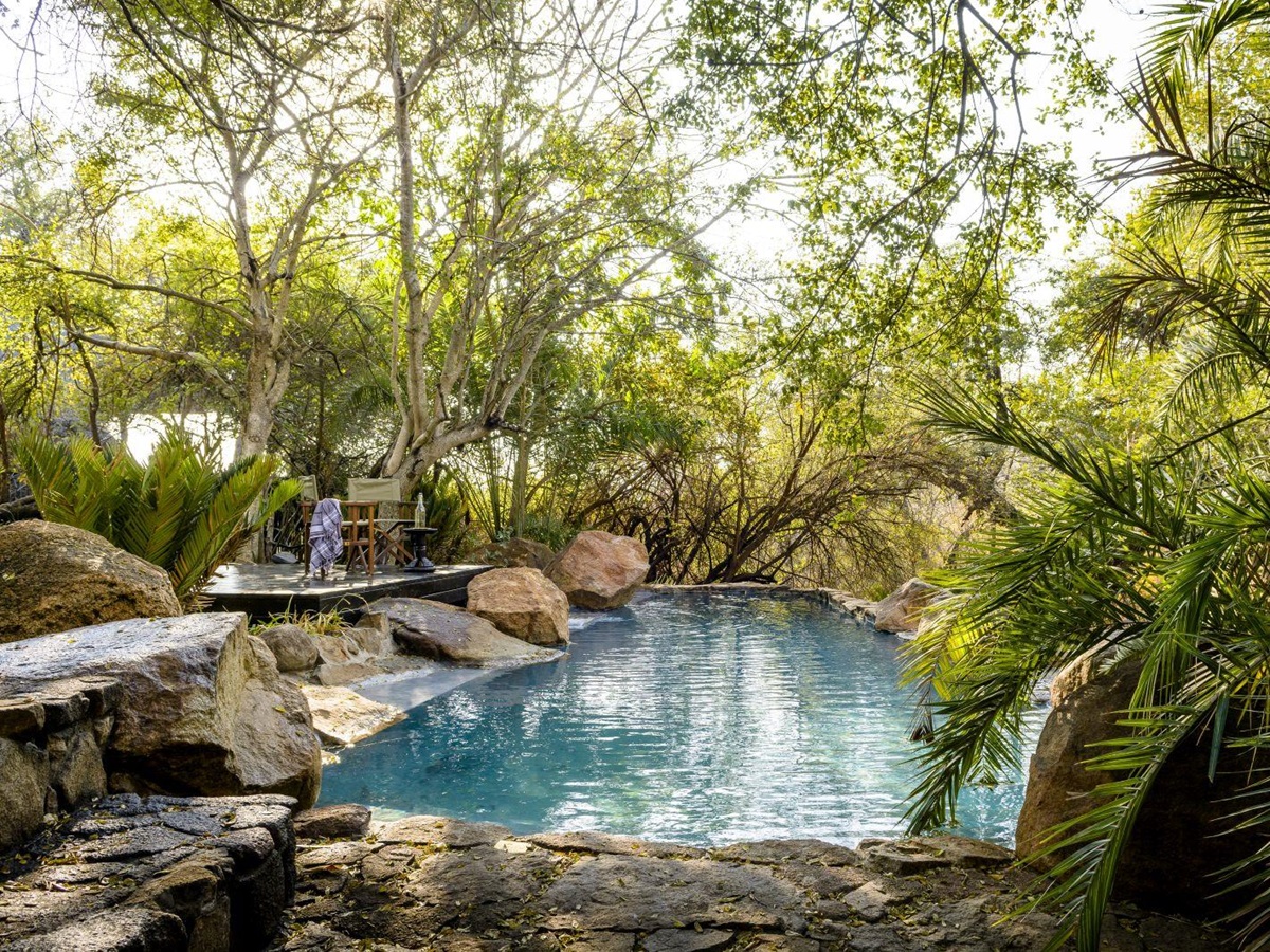 Pool at Singita Ebony Lodge in South Africa